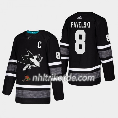 San Jose Sharks Trikot Joe Pavelski 8 2019 All-Star Adidas Schwarz Authentic - Herren